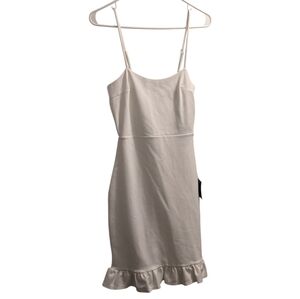 🆕 Lulus White Spaghetti Strap Dress XS